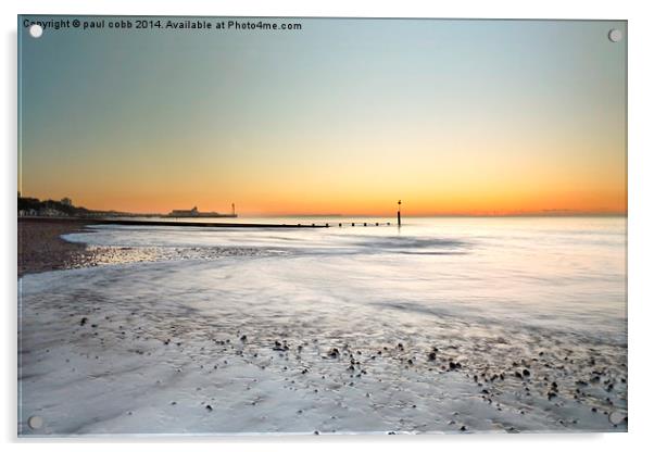 Bournemouth pier. Acrylic by paul cobb