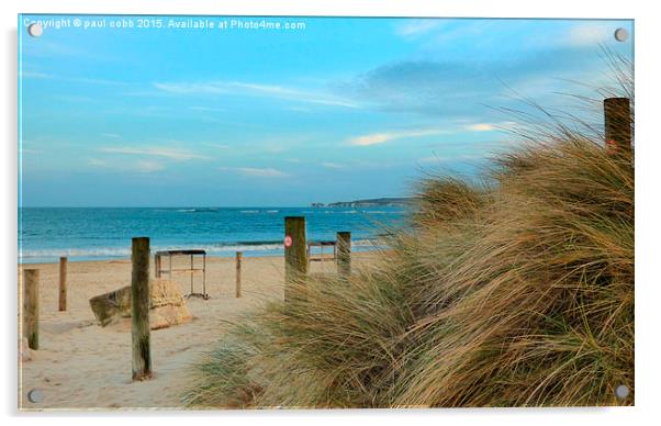  Across the beach Acrylic by paul cobb