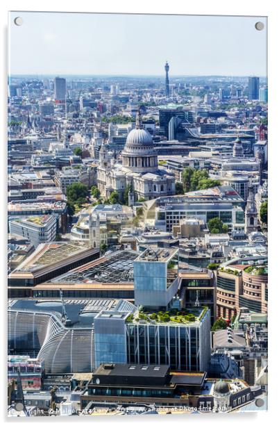 Beautiful panorama of London city Acrylic by Malgorzata Larys