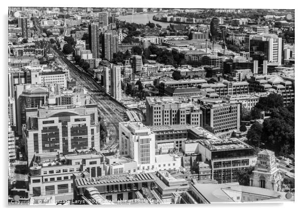 Beautiful panorama of London city taken from above, United Kingdom Acrylic by Malgorzata Larys