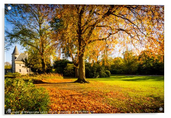 Callendar House/ Estate in Callendar Park, Falkirk Acrylic by Malgorzata Larys