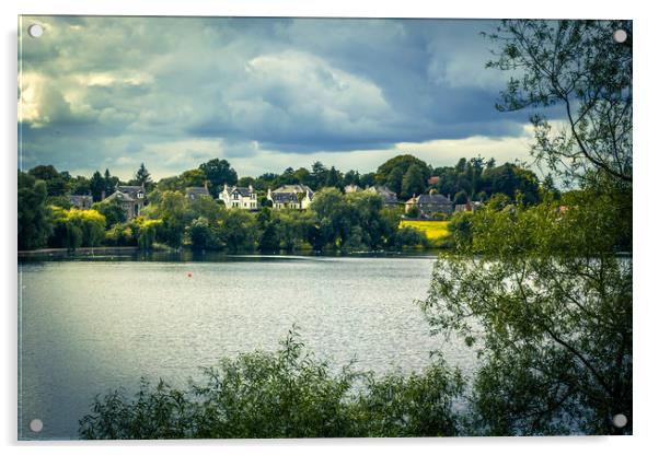 Linlithgow Loch in Linlithgow, Scotland Acrylic by Malgorzata Larys