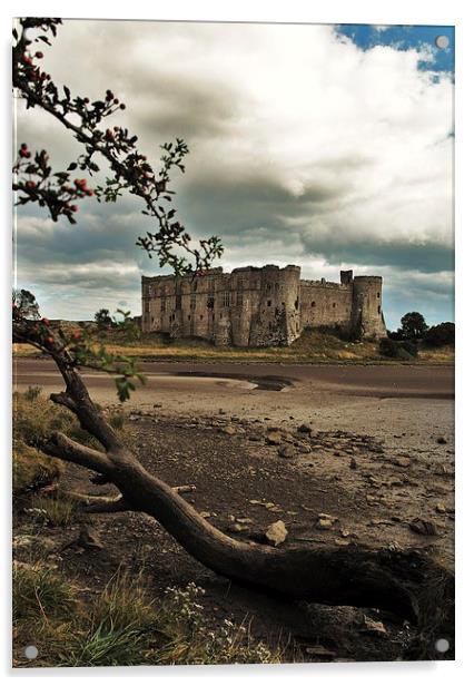  Carew Castle Acrylic by Mandy Llewellyn