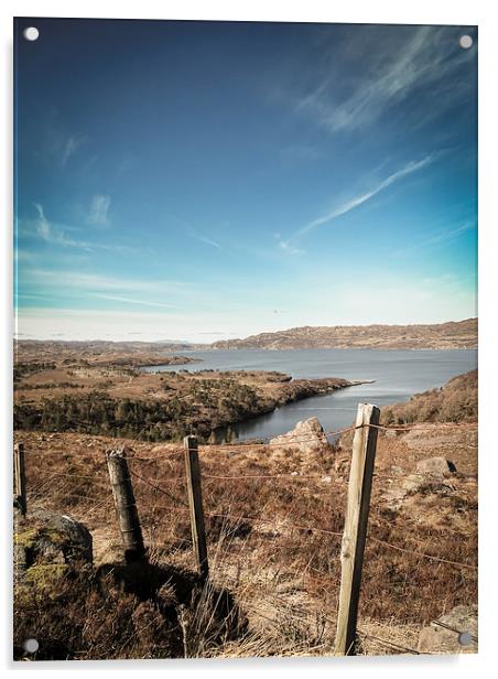 Upper Loch Torridon Viewpoint Acrylic by Ellie Rose