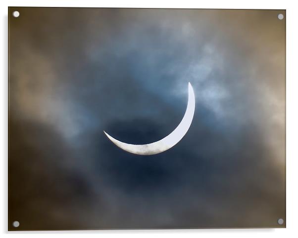 Solar Eclipse (20th March 2015) Acrylic by Ellie Rose