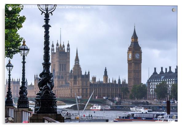  Palace of Westminster Acrylic by Dave Rowlatt