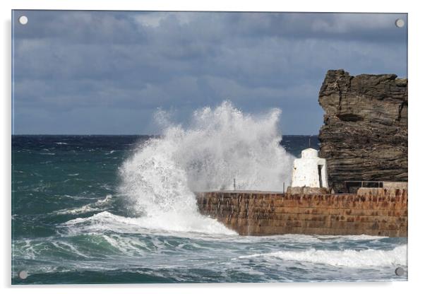 The Beehive at Portreath Acrylic by Dave Rowlatt