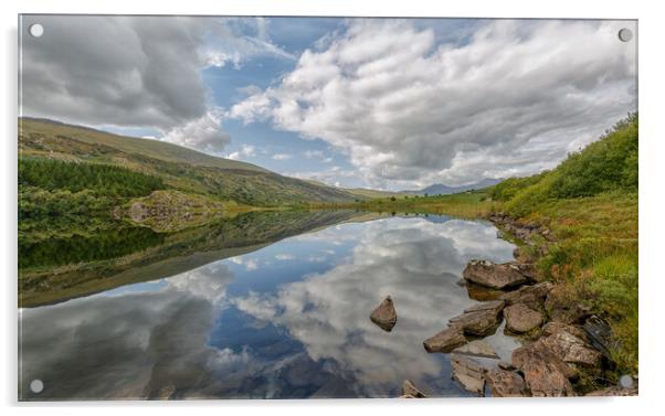 Llynnau Mymbyr Acrylic by Mark Godden