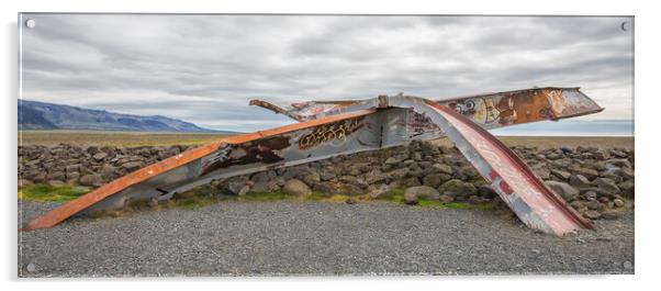 Icelandic Bridge Acrylic by Mark Godden