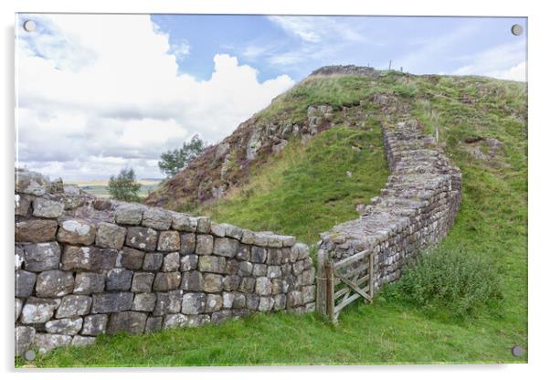 Hadrian's Wall Acrylic by Mark Godden
