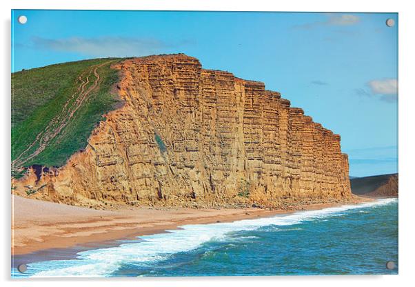  East Cliff.  Acrylic by Mark Godden