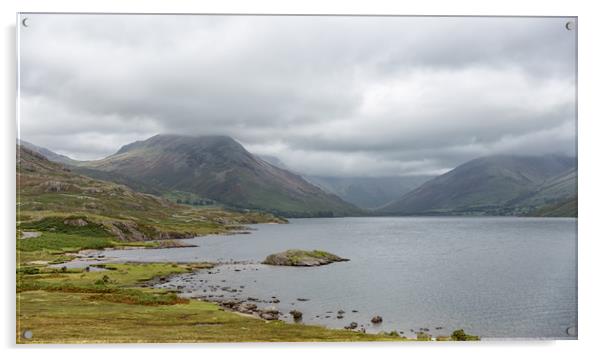 Wastwater.  Acrylic by Mark Godden