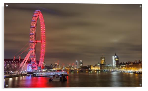 Westminster Skyline Acrylic by Mark Godden