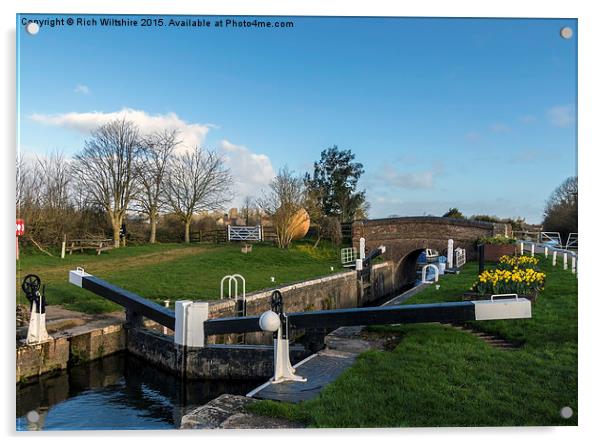  North Newton Canal, Somerset Acrylic by Rich Wiltshire