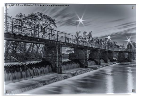  Frenchweir water, taunton, somerset Acrylic by Rich Wiltshire