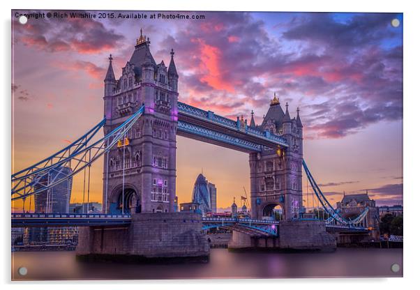  Tower Bridge Acrylic by Rich Wiltshire
