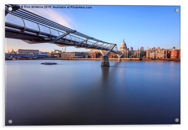  Millennium Bridge Acrylic by Rich Wiltshire