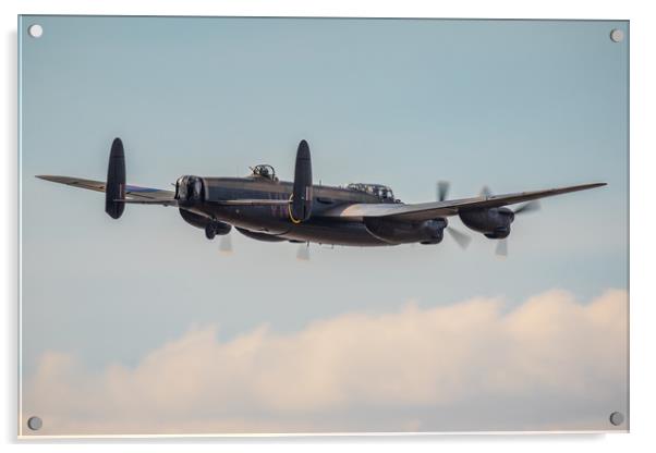 Lancaster Bomber Acrylic by Rich Wiltshire