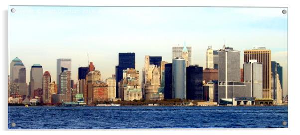 The Big Apple New York Acrylic by Judith Lightfoot