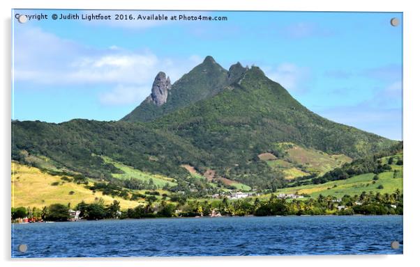 MAURITIUS ISLAND PARADISE Acrylic by Judith Lightfoot