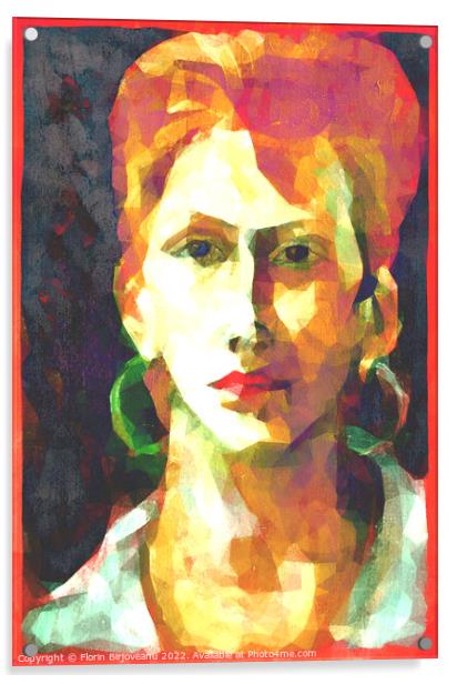 Mihaela  Acrylic by Florin Birjoveanu