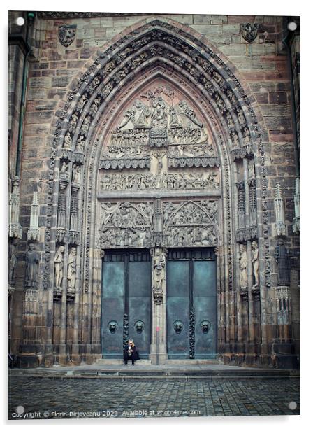 Lorenzkirche  Acrylic by Florin Birjoveanu