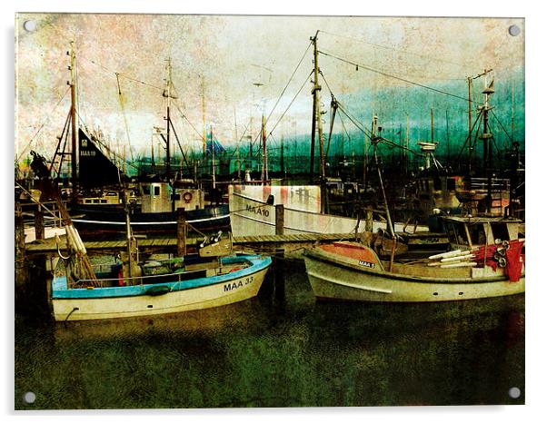  Stille ruht im Hafen... Acrylic by Florin Birjoveanu