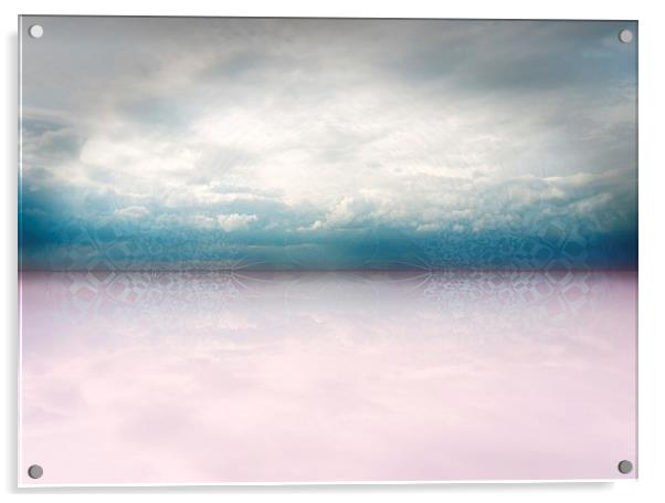  Horizon Pattern Acrylic by Florin Birjoveanu