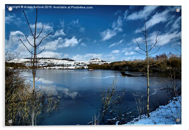    Tittesworth Reservoir Acrylic by shawn bullock