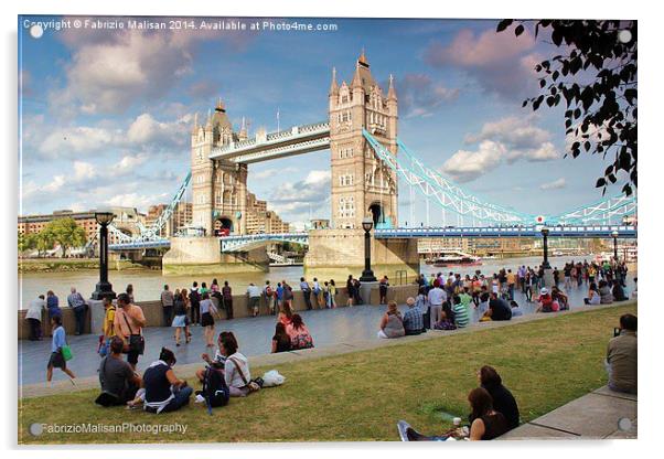  Tower Bridge London Acrylic by Fabrizio Malisan