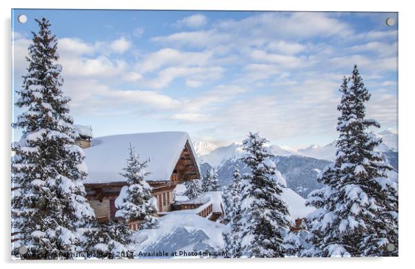 Chalet with a view Acrylic by Fabrizio Malisan