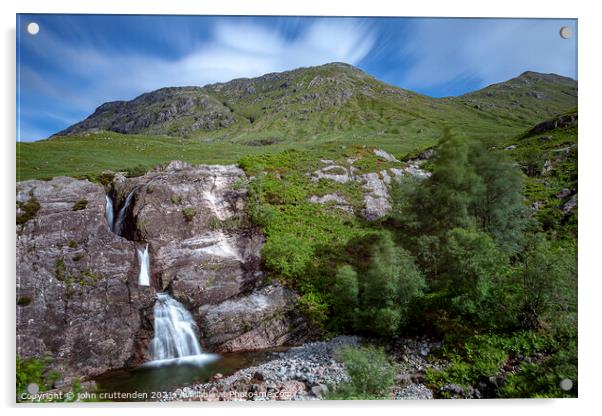 3 rivers glencoe Acrylic by john cruttenden