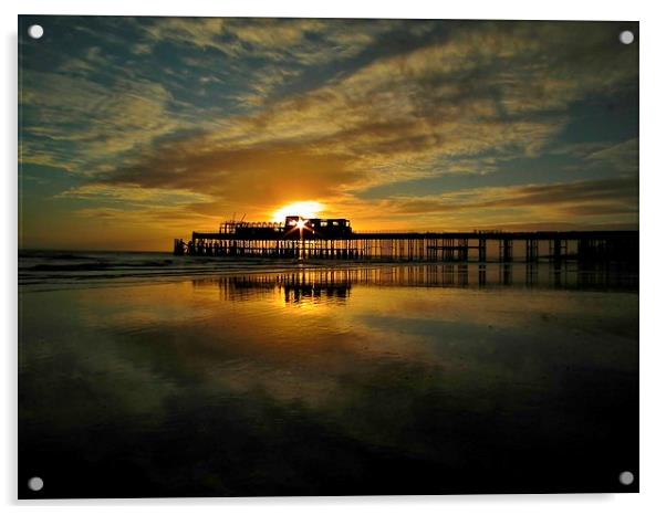  The Pier Acrylic by Tim Clifton