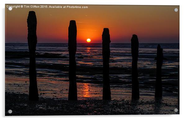 Winchelsea Sunrise Acrylic by Tim Clifton