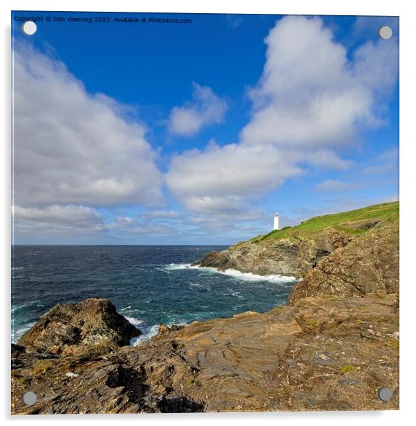 Trevose Head Acrylic by tom downing