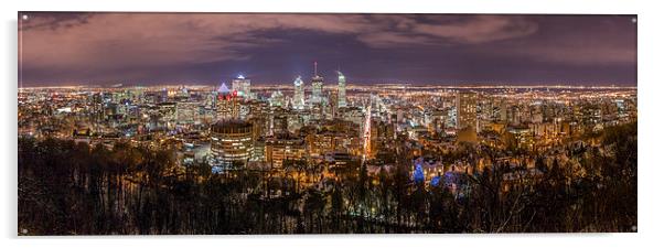  Montreal Panorama Acrylic by Bob Small