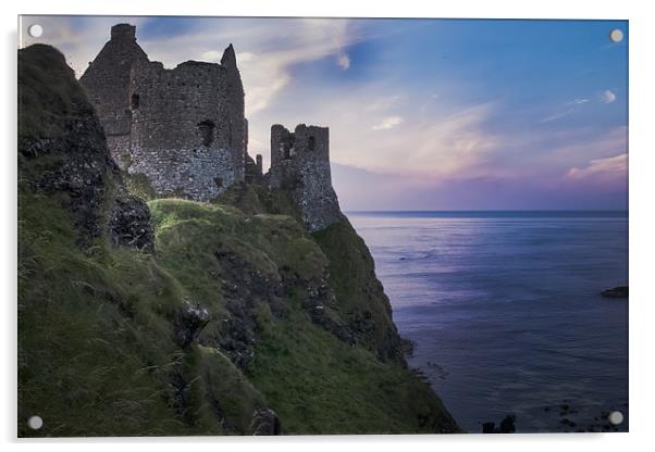 Dunluce Castle Ruins, Causeway Coast, Northern Ire Acrylic by Alan Campbell