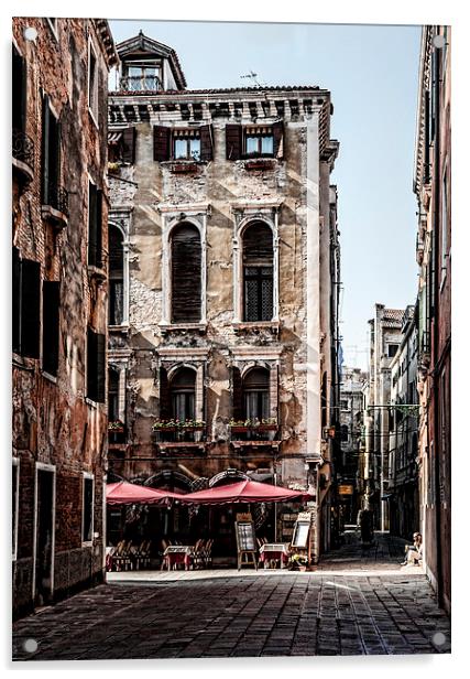  Venetian Restaurant Acrylic by David Bradbury
