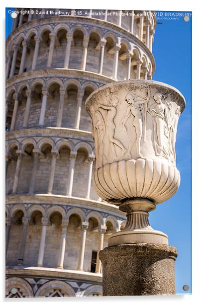  Pisa Urn Acrylic by David Bradbury