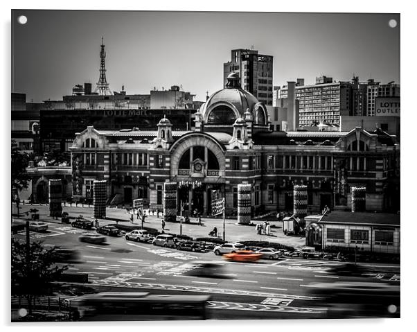   Old Seoul Station Acrylic by Alex Inch