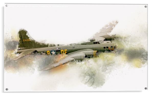 Sally B Flying Fortress Acrylic by Tim Smith