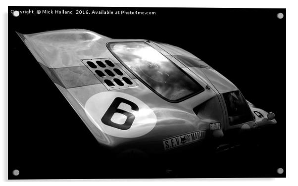 FORD GT40 Acrylic by Mick Holland