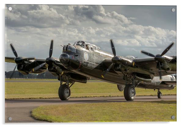 The Canadian Avro Lancaster Acrylic by Simon Johnson