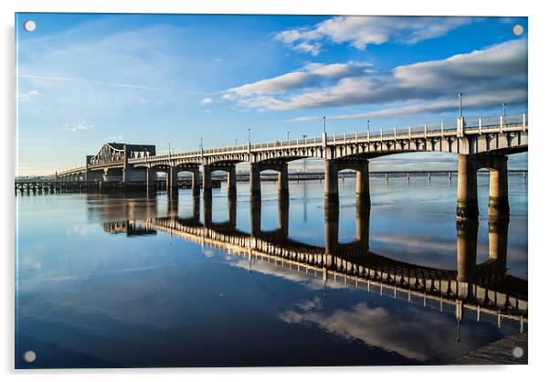  Kincardine Bridge Spans Acrylic by Garry Quinn