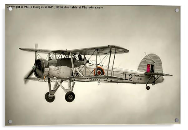  Fairey Swordfish Acrylic by Philip Hodges aFIAP ,