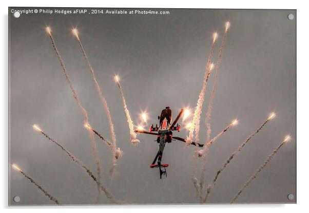 Apache Fireworks  Acrylic by Philip Hodges aFIAP ,