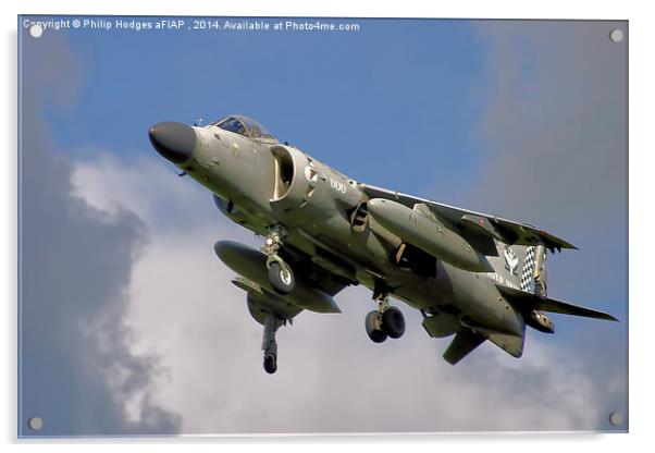  Hawker Siddeley Harrier " Jump Jet " Acrylic by Philip Hodges aFIAP ,
