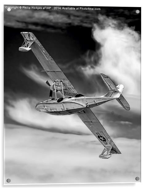   Consolidated Catalina PBY-5A Acrylic by Philip Hodges aFIAP ,