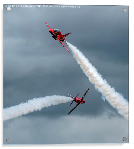  Red Arrows at Yeovilton (7)  Acrylic by Philip Hodges aFIAP ,