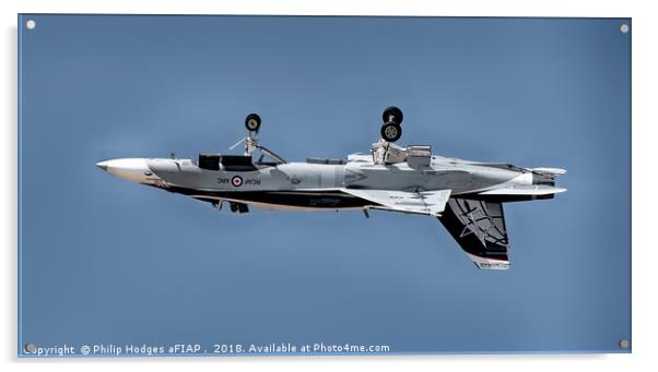 CF-18 RCAF Inverted Acrylic by Philip Hodges aFIAP ,